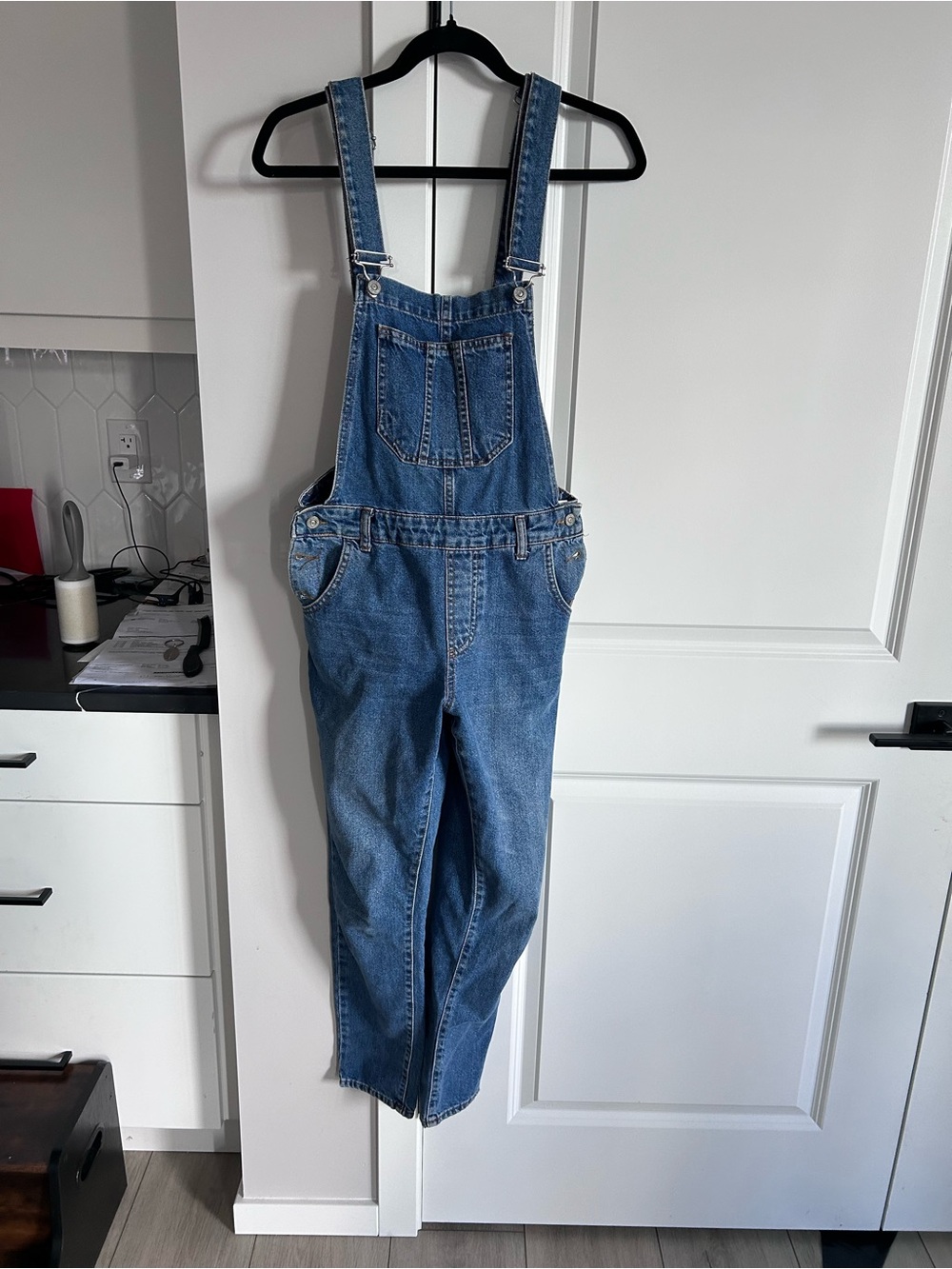 Hit Me Up Classic Blue Denim Overalls Casual Style Jeans Bib Front Everyday